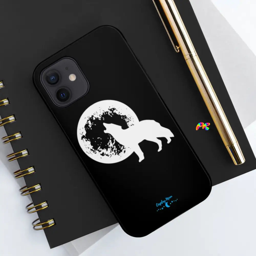 Full Moon and Wolf Tough Phone Cases