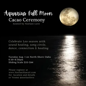 Full Moon Cacao Ceremony