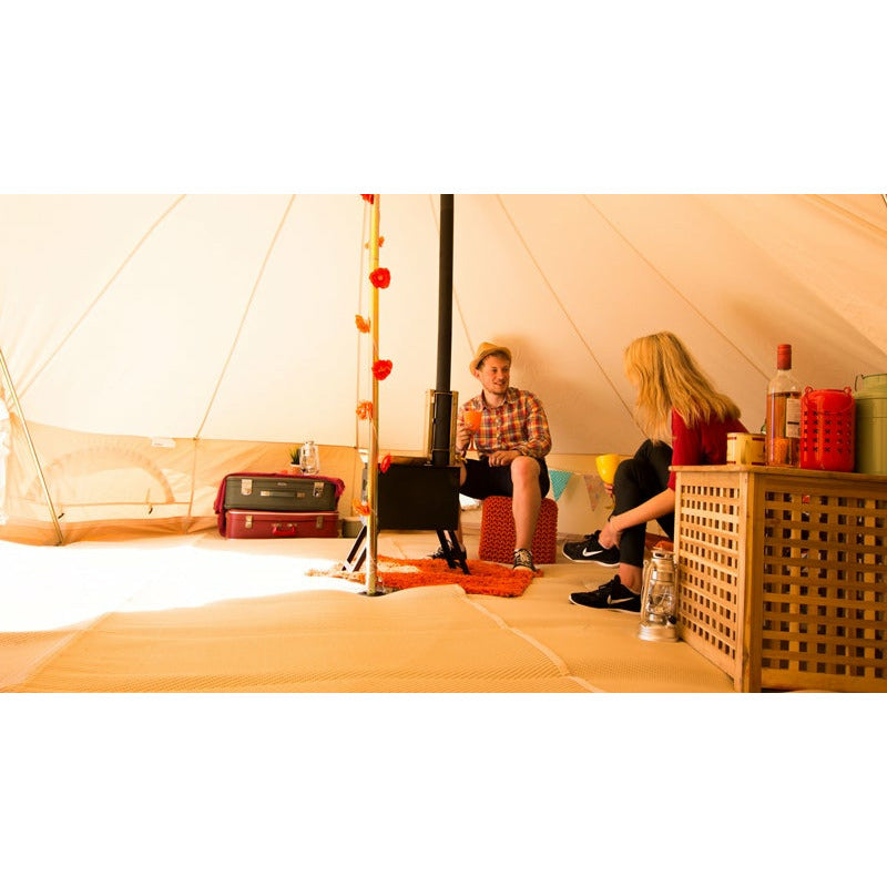 Full Moon Neutral Mat for Glawning and Bell Tents Recycled Polypropylene (two halves)