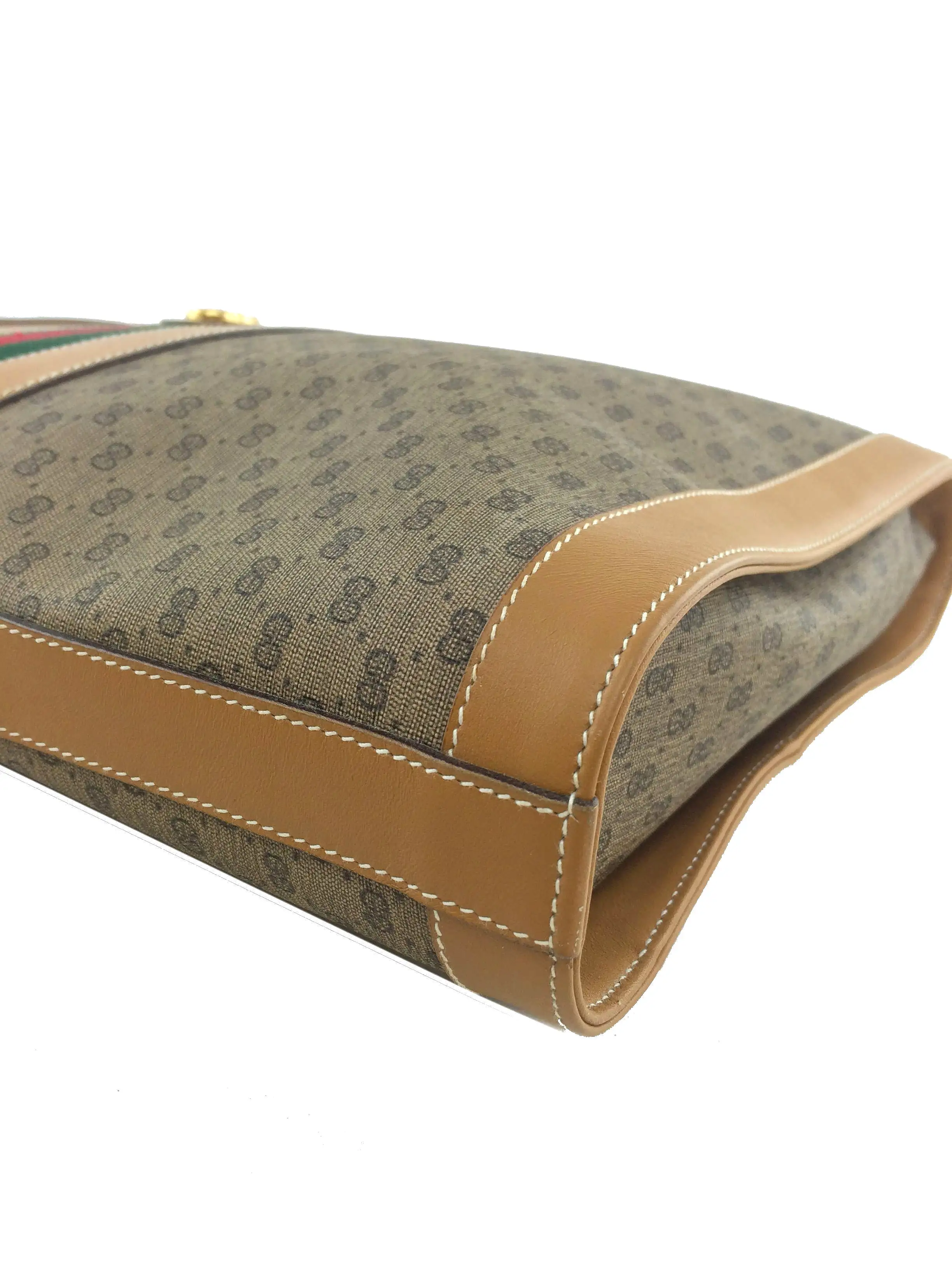 Gucci Vintage GG Monogram Web Shoulder Bag