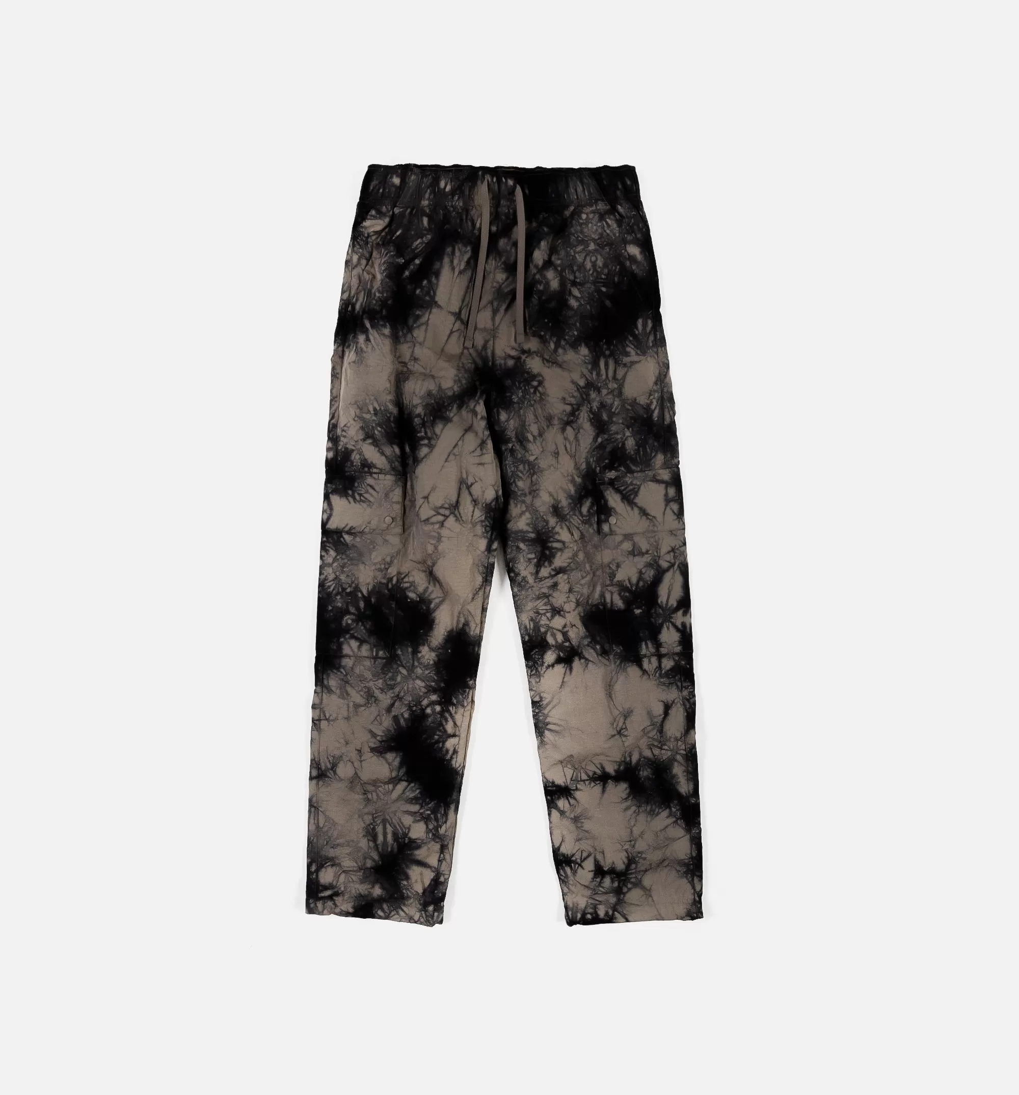 Heritage Tie Dye Cargo Womens Pants - Olive Grey/Black