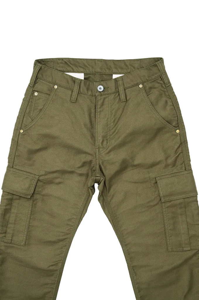 Iron Heart Whipcord Pants - IH-738-GRN - Army Green Cargo