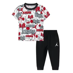 Jordan Kids Air Comic All Over Print Tee and Pants Set (Infant)