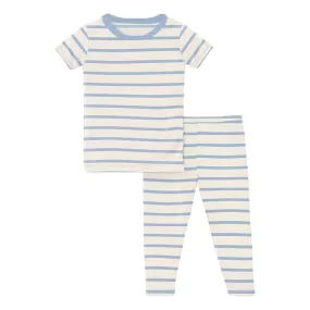 Kickee Pants Pajama Set - Pond Sweet Stripe