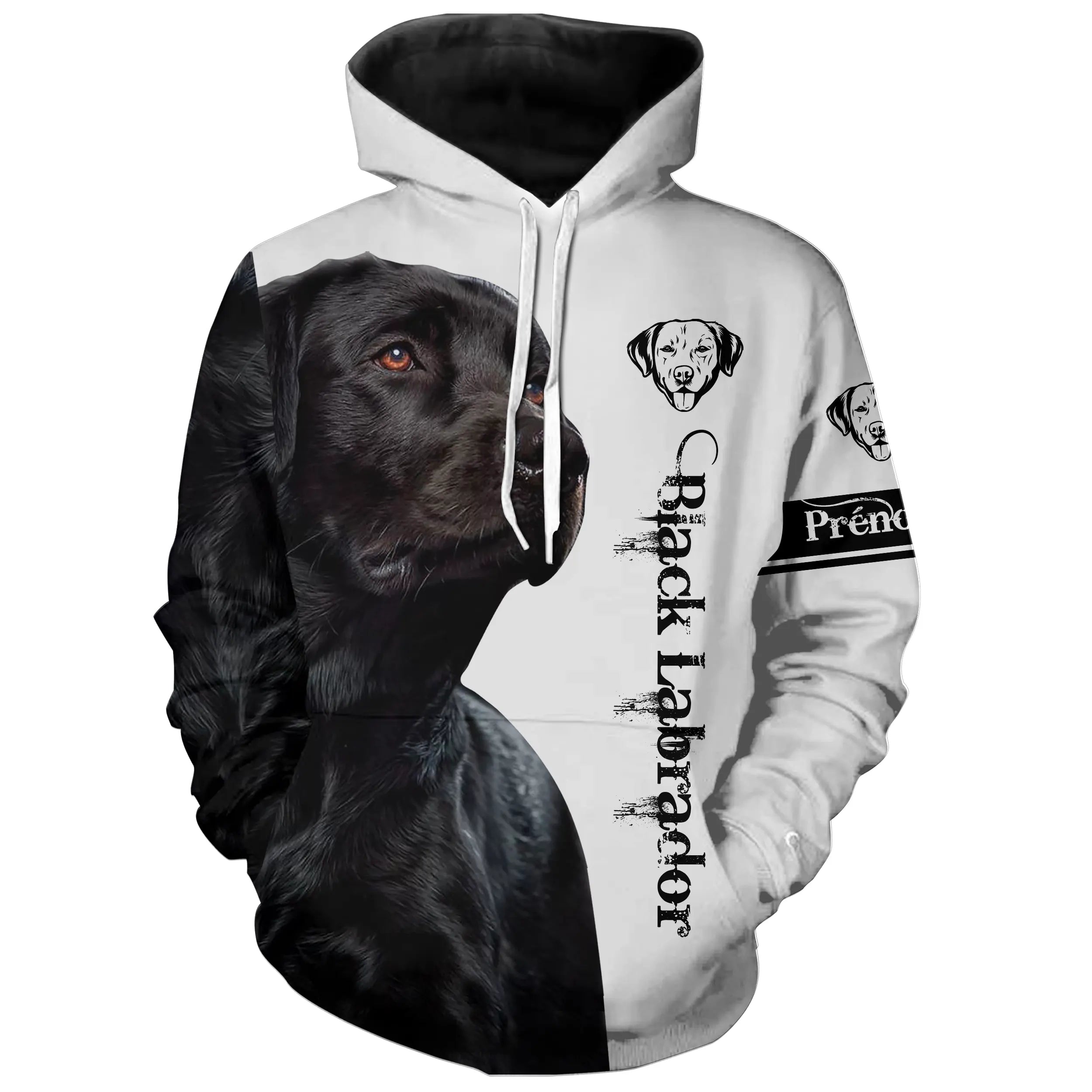 Labrador Noir 3D All Over Imprimée, Cadeau Personnalisé Le Retriever Du Labrador - CT27012302