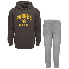 Lids Infant Brown/Heather Gray San Diego Padres Play by Pullover Hoodie & Pants Set