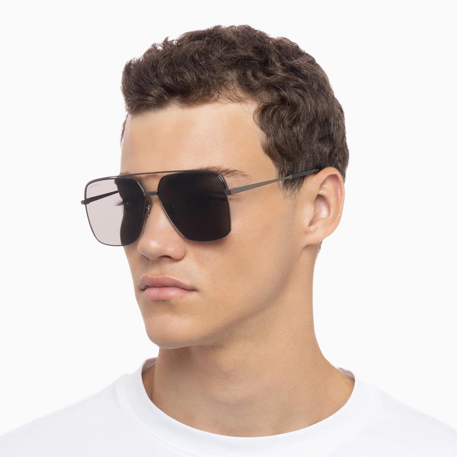 Men's Ruthenium Grey Specialized Fit Navigator Sunglasses