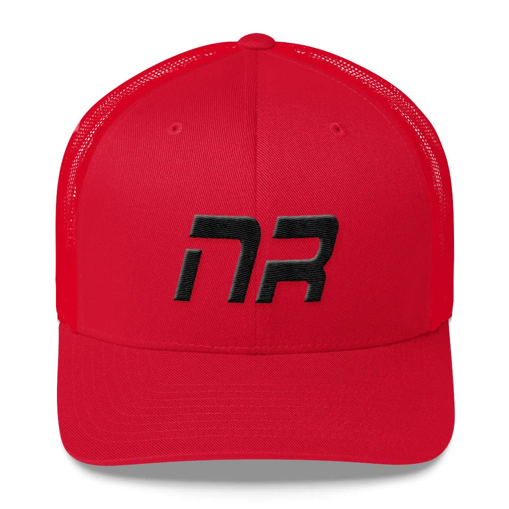 Native Realm - Mesh Back Trucker Cap - Black Embroidery - NR - Many Hat Color Options Available