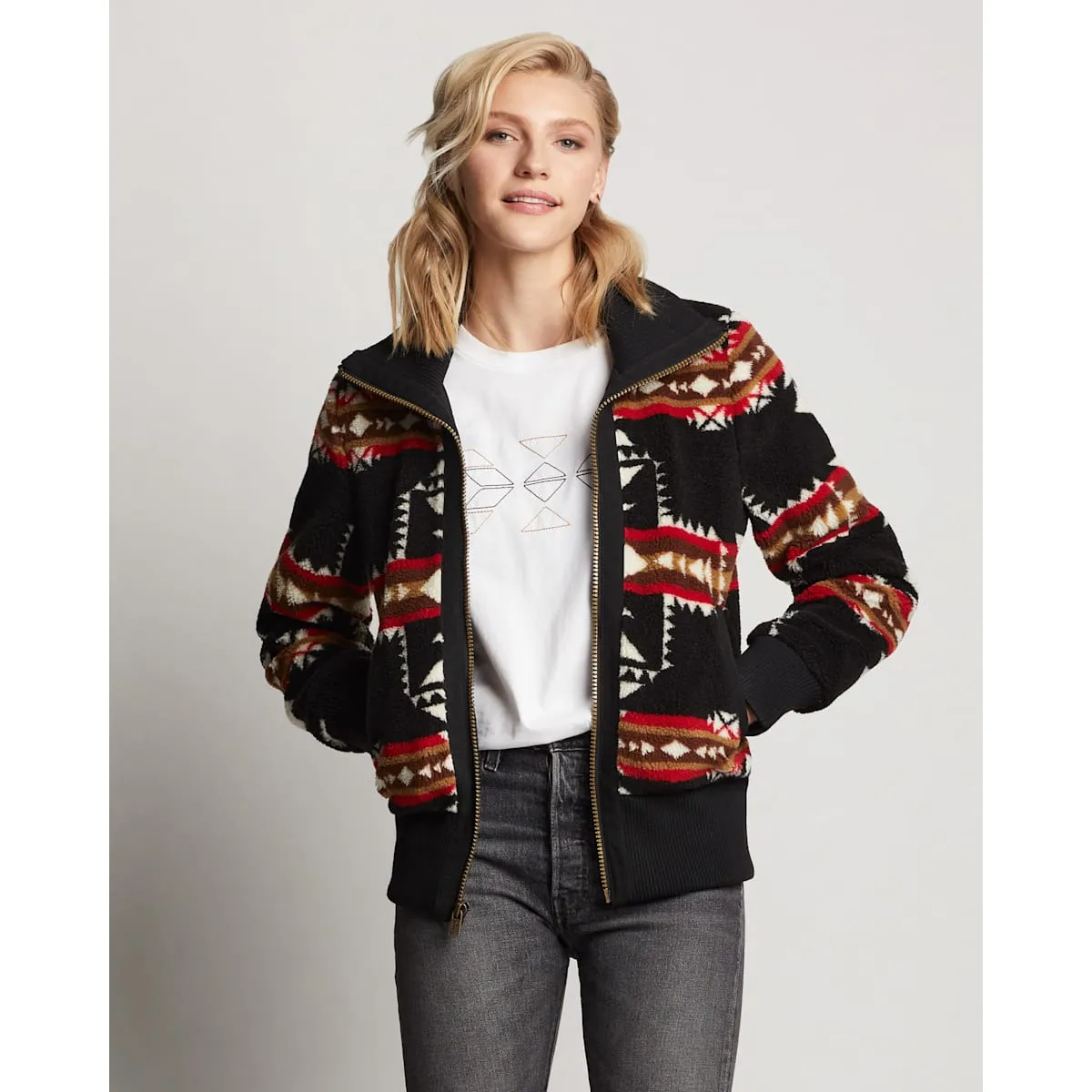 Pendleton Women's Foxglove Fleece Bomber Jacket