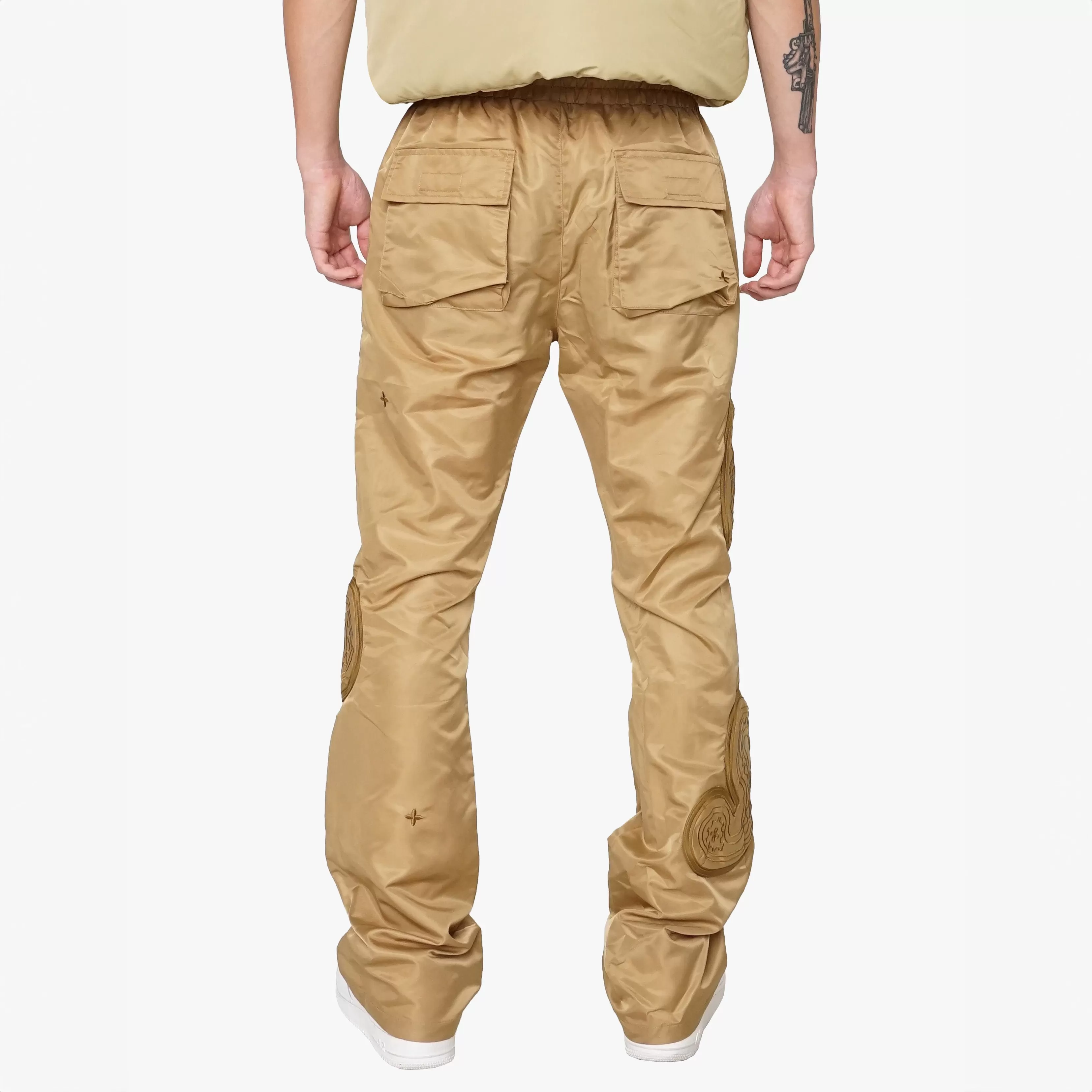 Puffer Paisley Pant Khaki