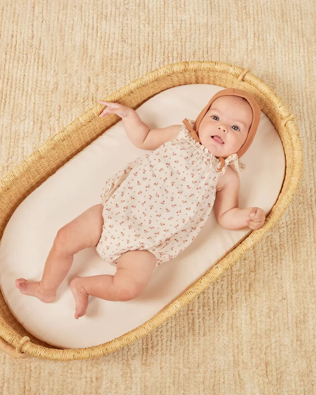 Quincy Mae - Clay Ditsy Bonnie Romper