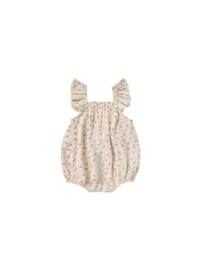 Quincy Mae - Clay Ditsy Bonnie Romper