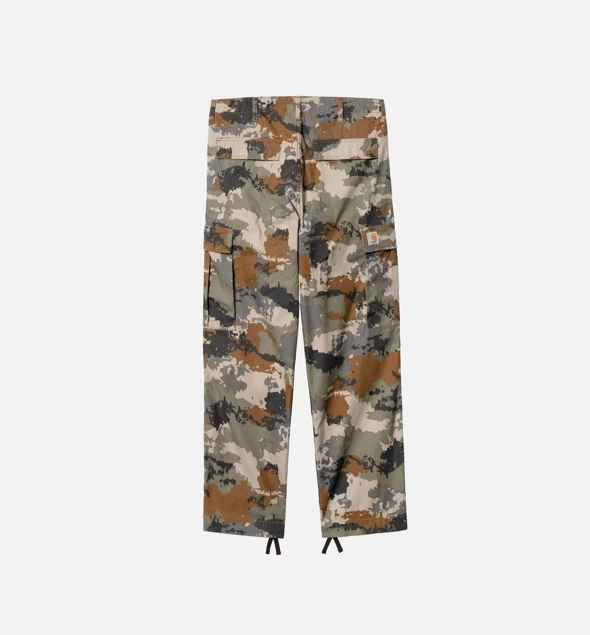 Regular Cargo Mens Pant - Green/Beige