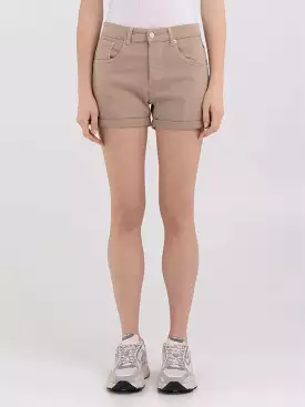 Replay PE24 Shorts Baggy Fit in Denim Anyta Beige Woman