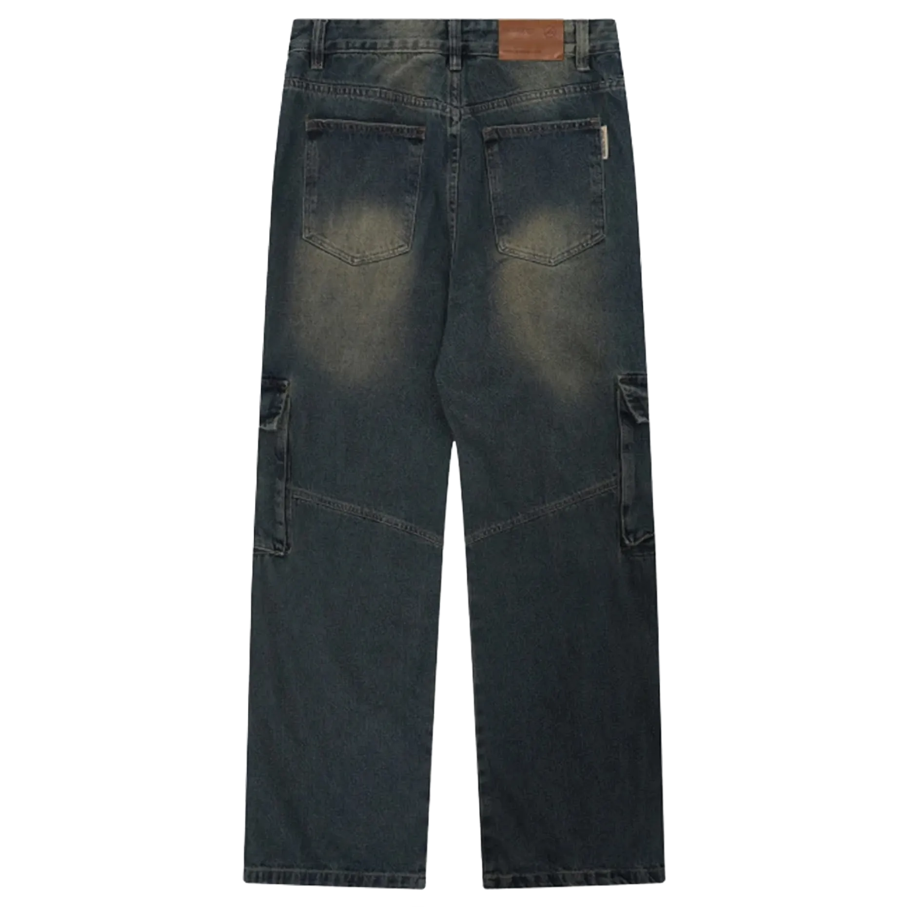 Retrograde Vintage Side Zip Denim Cargo Jeans