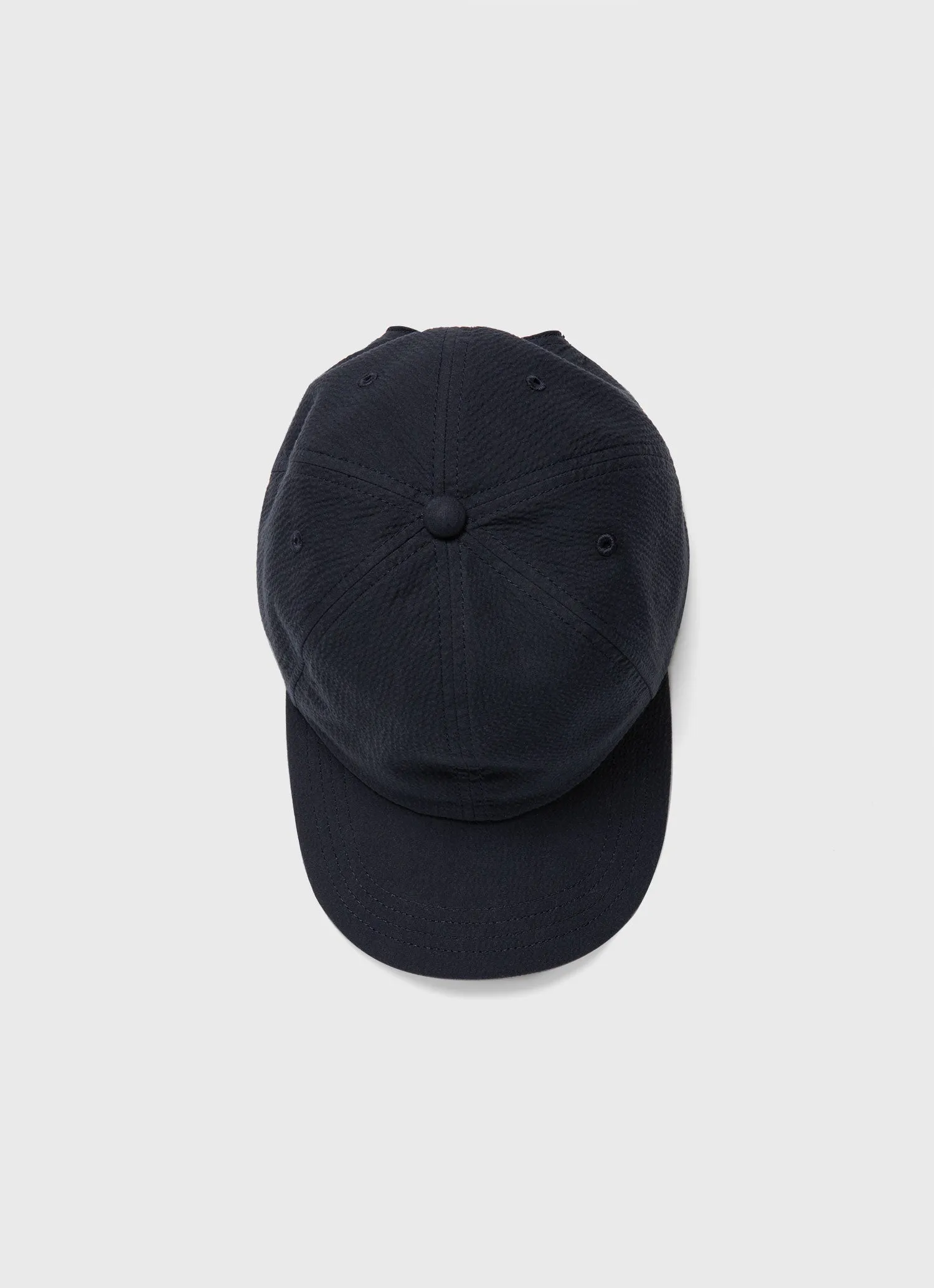 Seersucker Cap in Navy