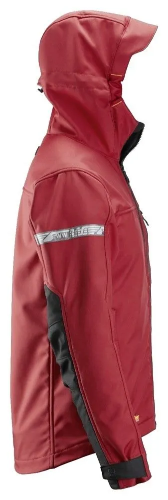 Snickers 1229 AllroundWork, Softshell Jacket Hood - Chili Red