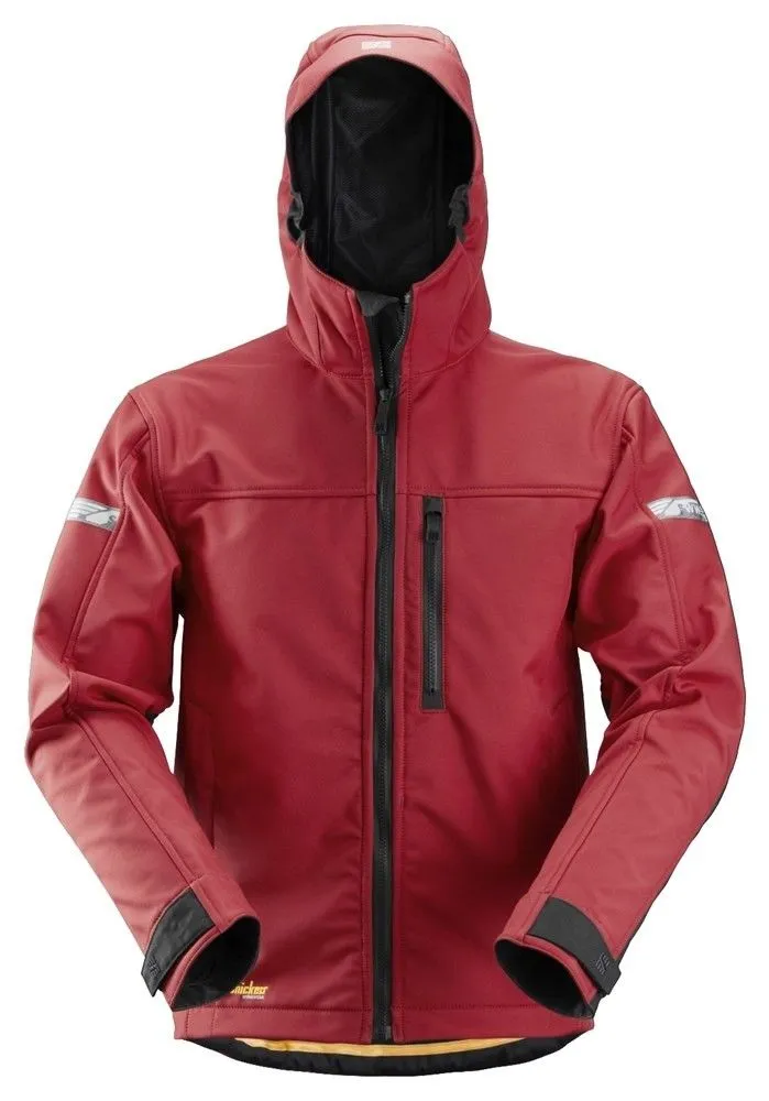 Snickers 1229 AllroundWork, Softshell Jacket Hood - Chili Red