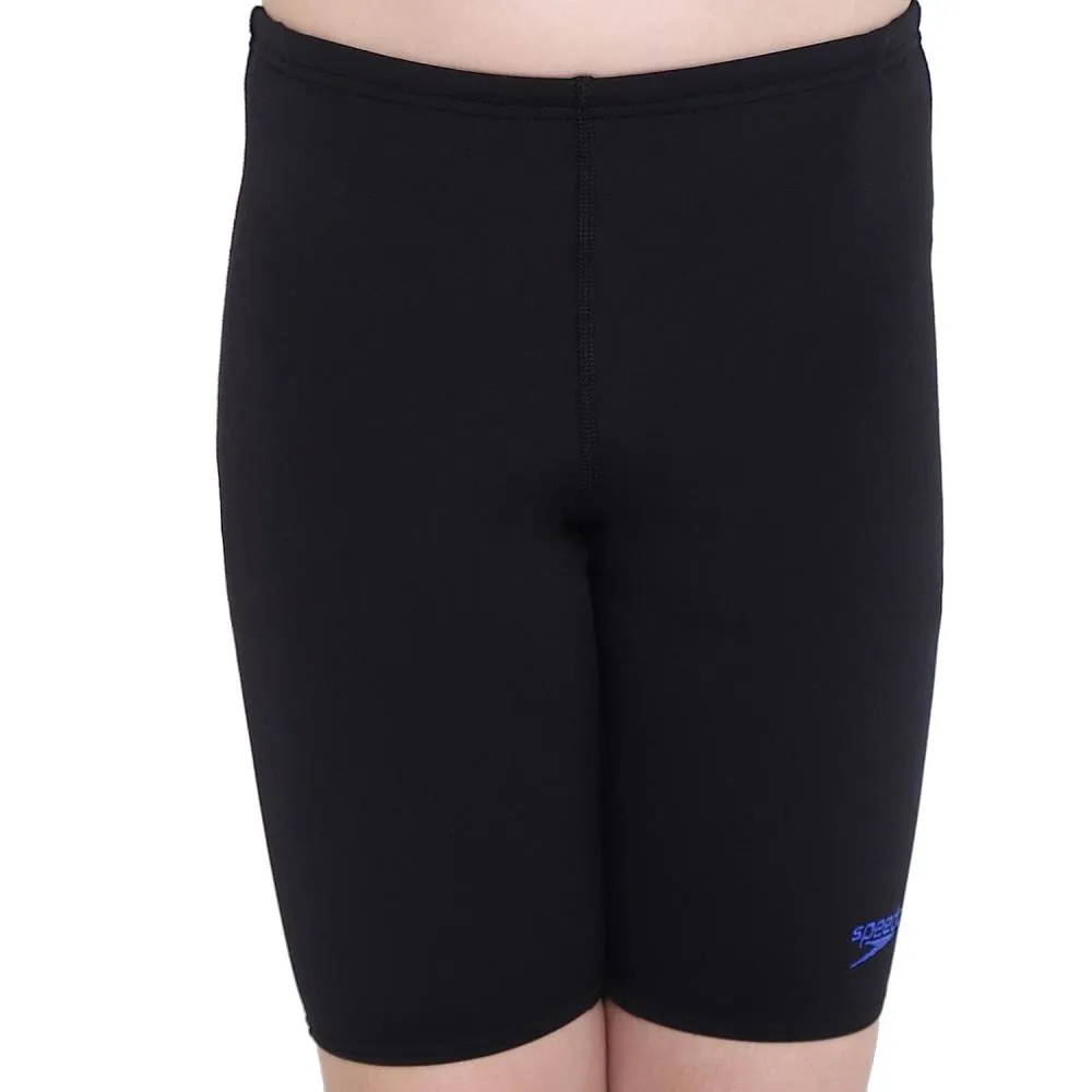 Speedo Boy's Essential Endurance+ Jammer (Black/Blue Flame)