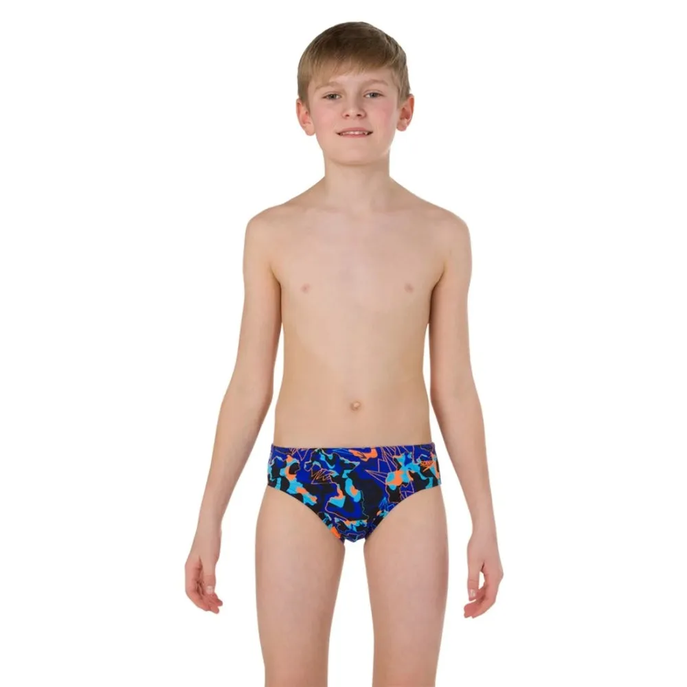 Speedo Junior Boy's Powersprint Endurance 6 Cm Brief (Black/Blue)