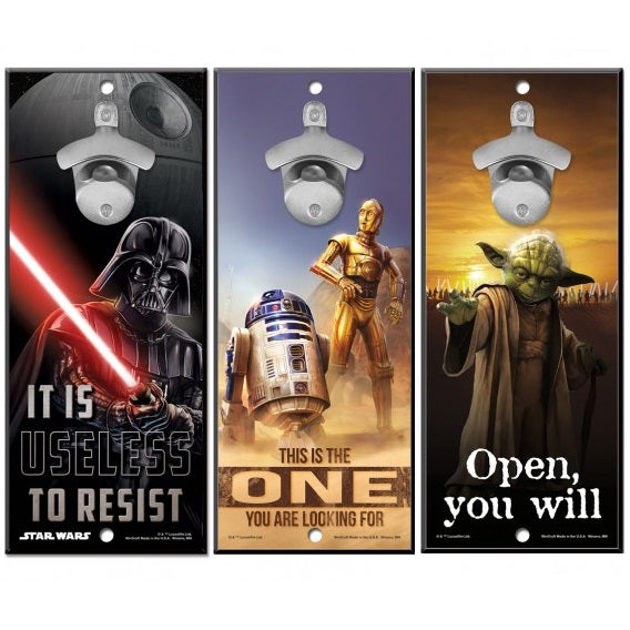 Star Wars Bottle Opener 13 x 5 Wooden Signs