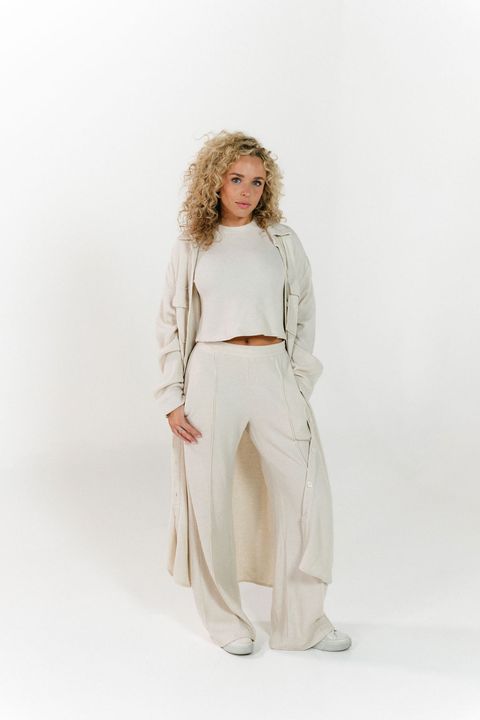 Suited Pant Set in Oyster