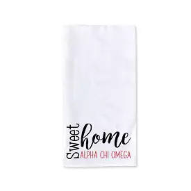 Sweet Home Alpha Chi Omega Sorority Kitchen Towel