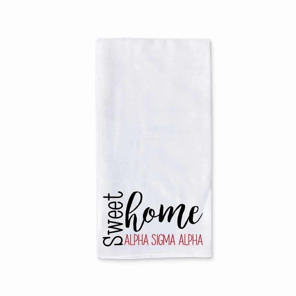 Sweet Home Alpha Sigma Alpha Sorority Kitchen Towel