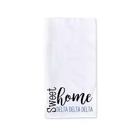 Sweet Home Delta Delta Delta Sorority Kitchen Towel