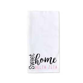 Sweet Home Delta Zeta Sorority Kitchen Towel