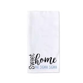 Sweet Home Phi Sigma Sigma Sorority Kitchen Towel