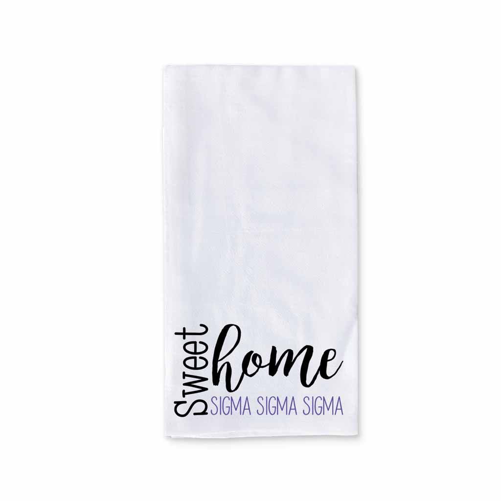 Sweet Home Sigma Sigma Sigma Sorority Kitchen Towel