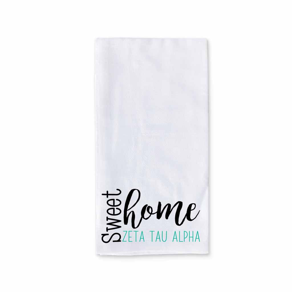 Sweet Home Zeta Tau Alpha Sorority Kitchen Towel