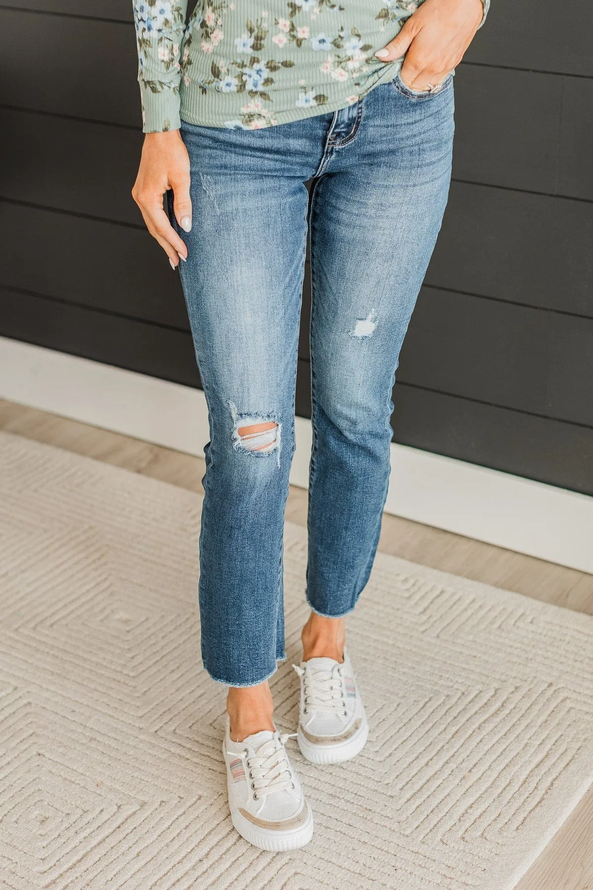 Vervet Stretch Straight Jeans- Gretchen Wash