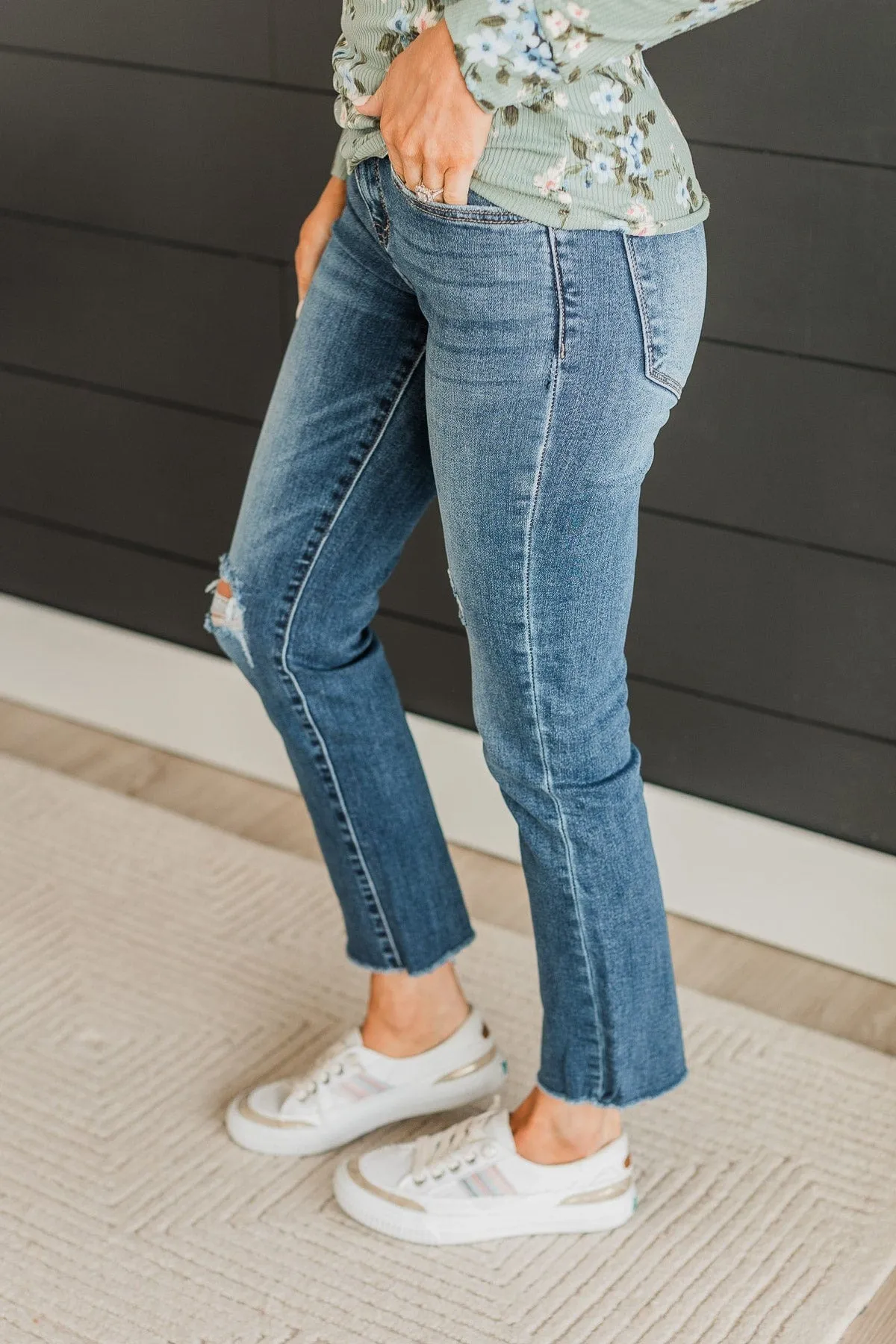 Vervet Stretch Straight Jeans- Gretchen Wash