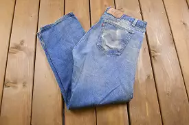 Vintage 1970s Levi's 502 Orange Tab Jeans Size 35 x 28 / 90s Denim / Streetwear Fashion / Vintage Denim / Made In USA / Distress