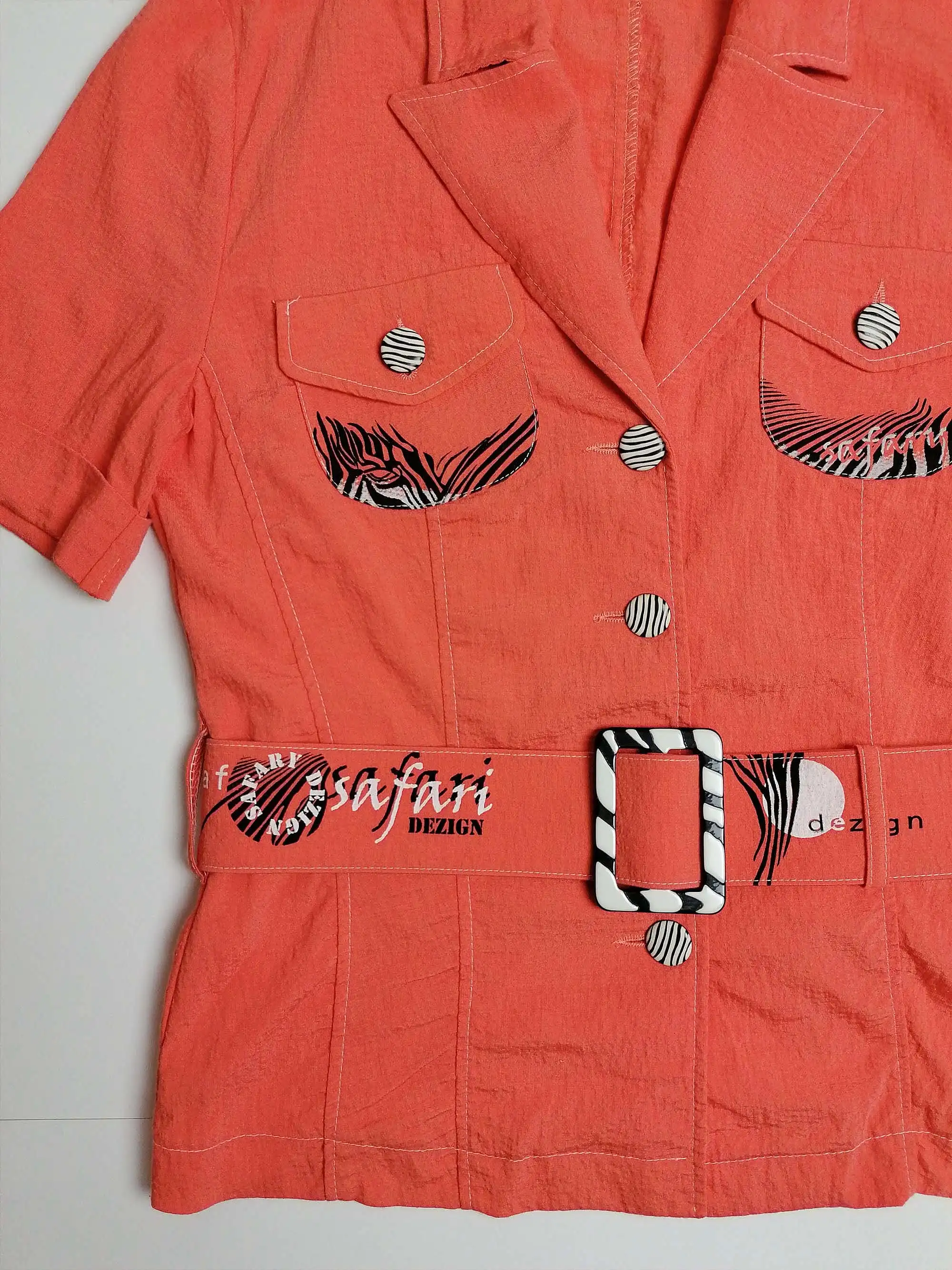 Vintage 80's 90's Safari Two-piece Set - size S-M