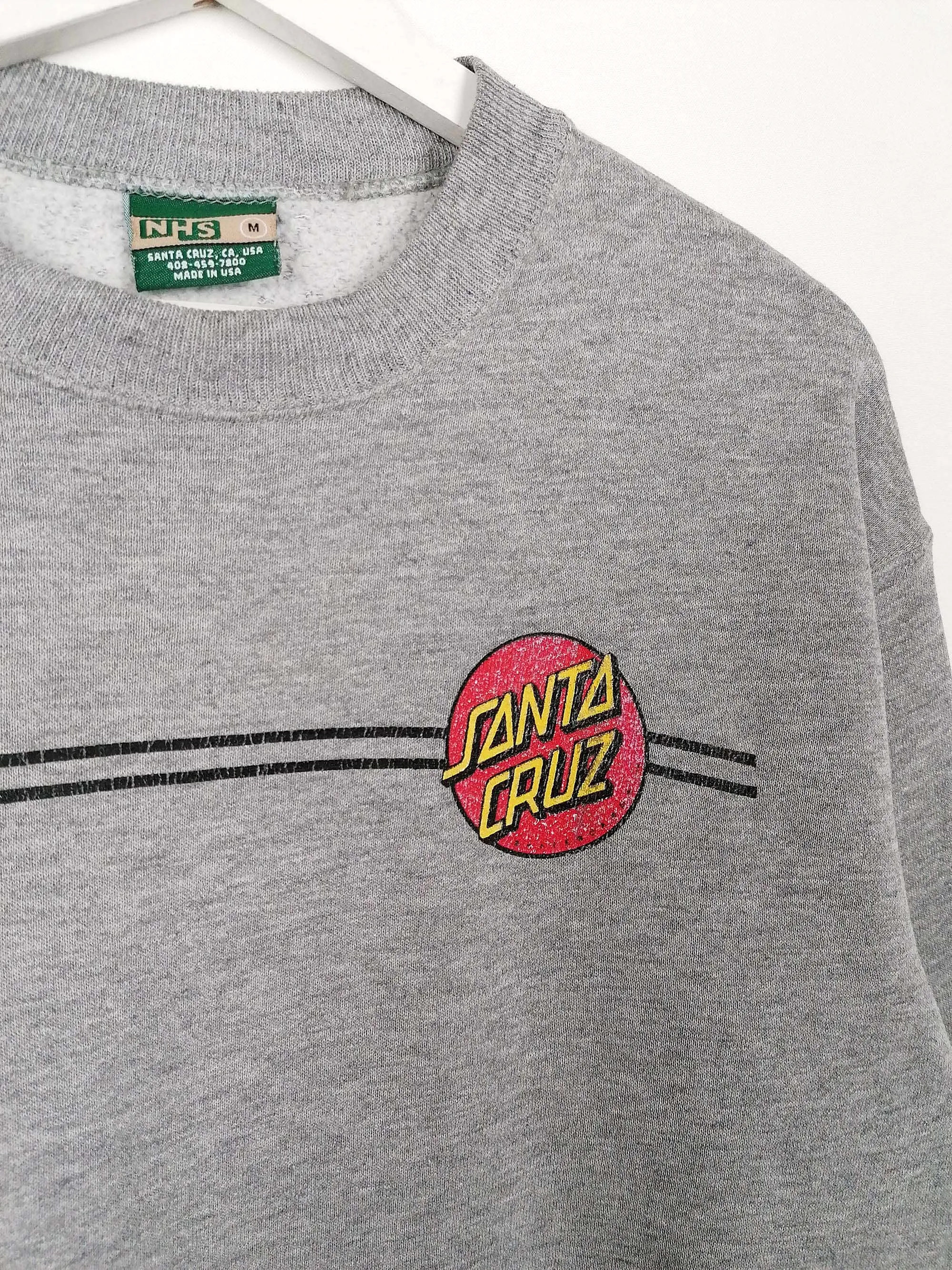 Vintage 90's SANTA CRUZ Skateboards *Rare* NHS Sweatshirt - size M