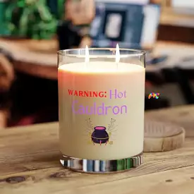 Warning: Hot Cauldron Scented Candle - Full Glass, 11oz