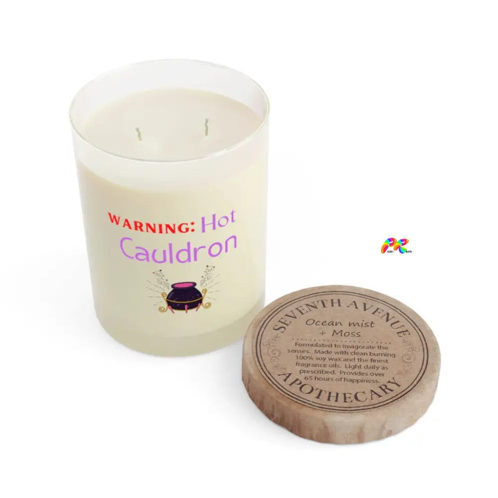 Warning: Hot Cauldron Scented Candle - Full Glass, 11oz